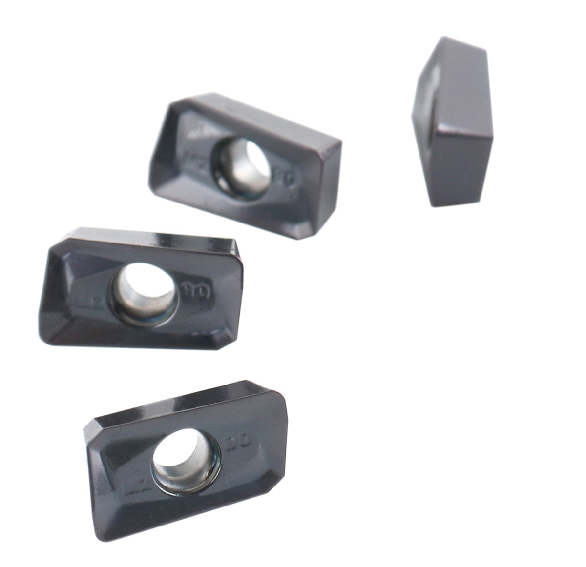 Apmt1135pder-M2 Carbide Inserts for Machining Stainless Steel, Pvd Coating, Grade Bpg20b, 10 Pcs per Box, 6856-1135