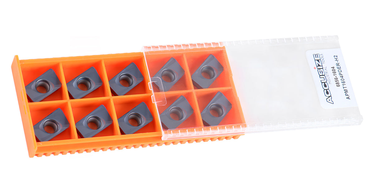 6856-1604 Carbide Inserts, APMT1604PDER-H2, Pack of 10