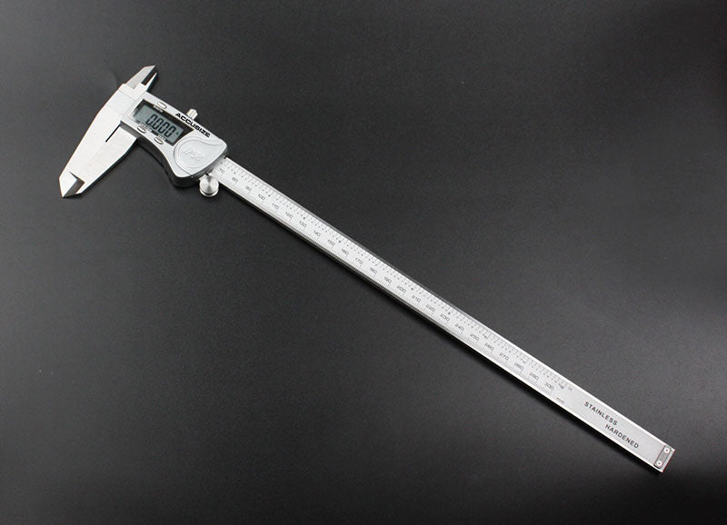 Electronic Digital Caliper Extra-Large LCD, Metal Cover, Stainless Steel, IP54 Water Resistant