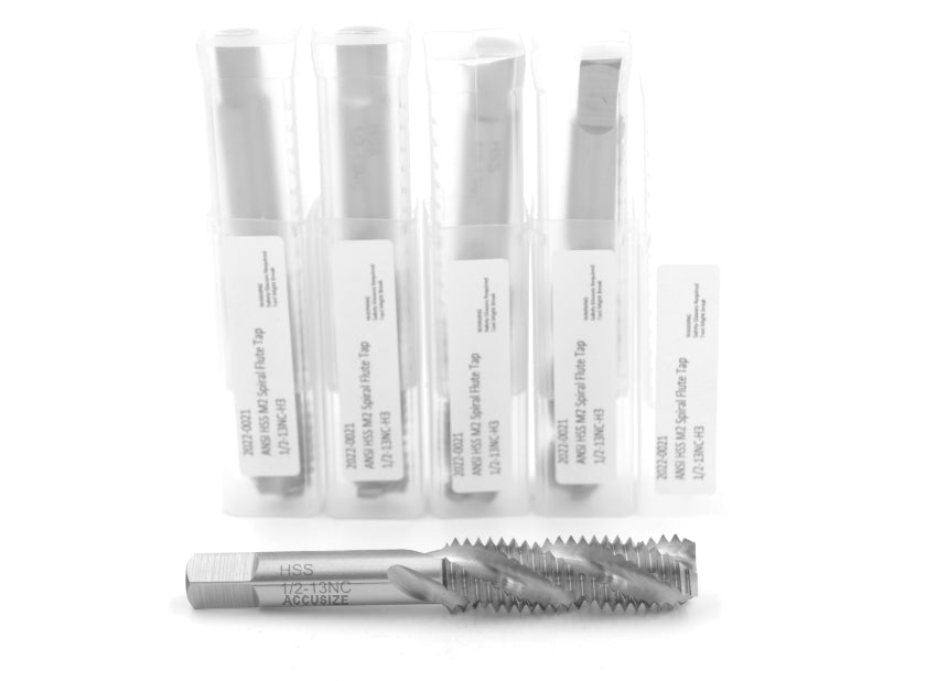 Tarauds à flûte spirale HSS, ANSI, sol, 10 pcs/set ou 5 pcs/set