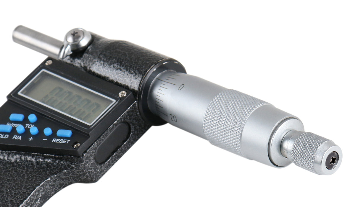 4-5''/100-125 mm 7 Keys Electronic Digital Outside Micrometers, 0.00005'' Or 0.001 mm Resolution, Ac21-5022