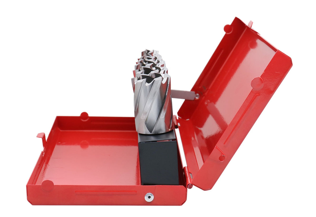 7 ps/set de couteaux annulaires HSS, coupe de profondeur 1", avec tige Weldon 3/4" & une goupille pilote, #BD01 -0000