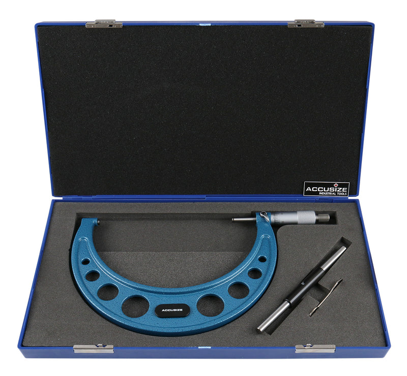 6-7'' Ultra-Precision Carbide Tipped M-Type Outside Micrometer, Resolution 0.0001'', Eg00-0007