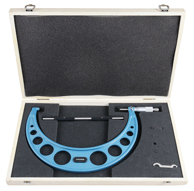 9-10'' Ultra-Precision Carbide Tipped M-Type Outside Micrometer, Resolution 0.0001'', Eg00-0010