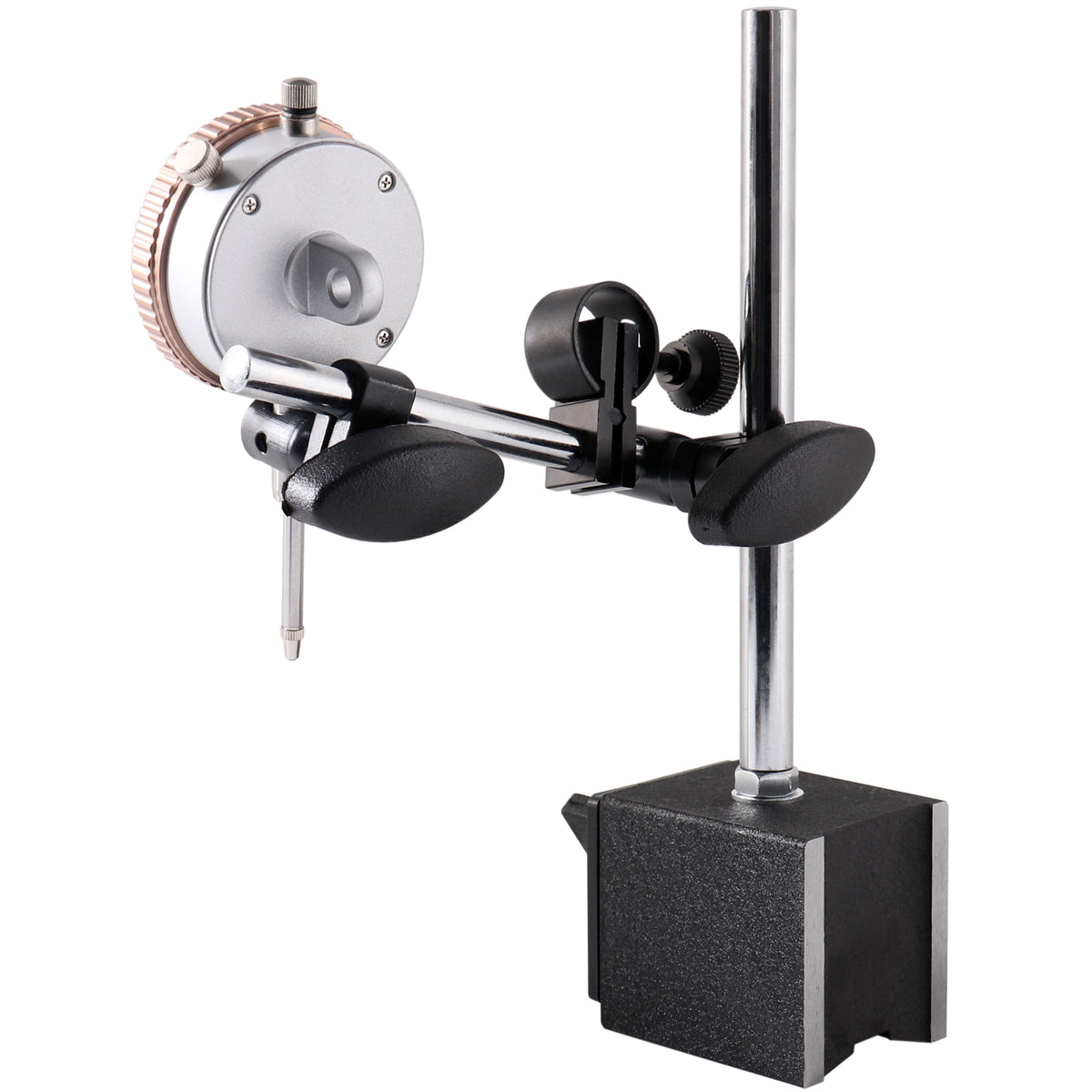 0-1'' by 0.001'' Dial Indicator with Magnetic Base Set, 60 Kg Capacity, Eg00-1038