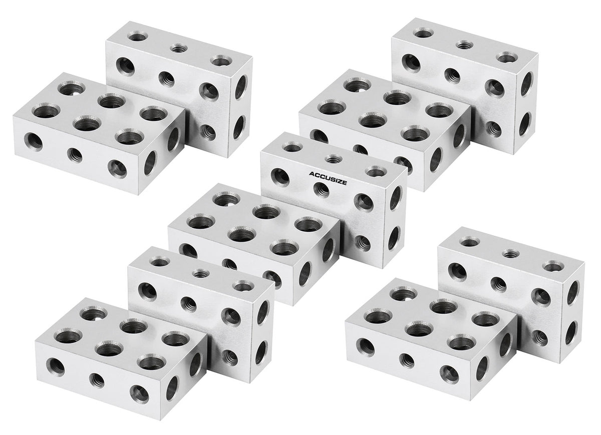 Jeux de blocs de précision, métriques et pouces