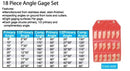 18 ps/set, Angle Gage Set,