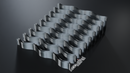 Accusize Industrial Tools 9 Pairs Wavy Parallel Set, 1/2'' to 1-1/2'' by 1/8'' Increment, EG10-1440