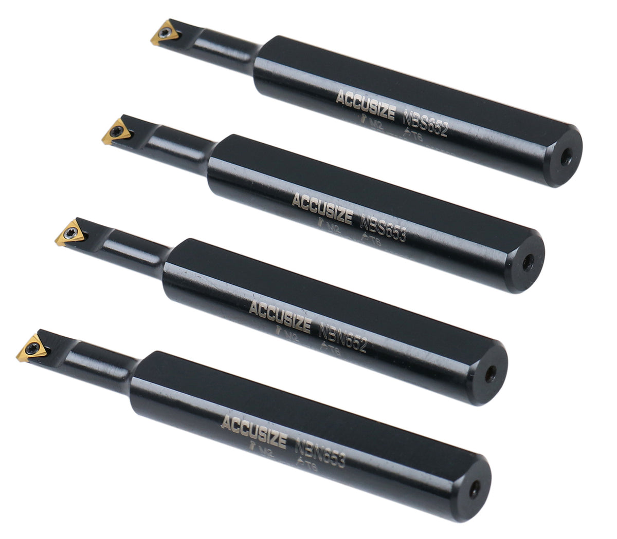 P252-S412, 31 Ps/Jeu de barres d'alésage indexables, avec inserts TCMT, nickelé