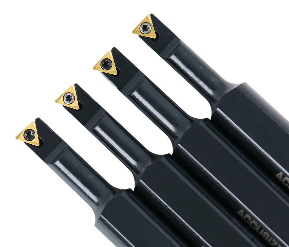 P252-S412, 31 Ps/Jeu de barres d'alésage indexables, avec inserts TCMT, nickelé