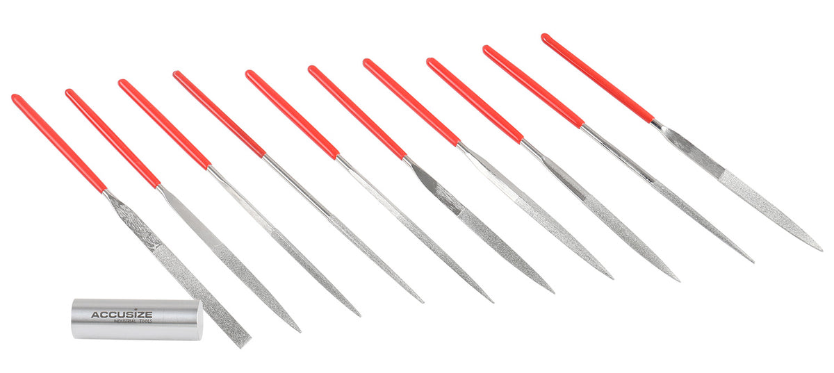 Jewellers Diamond Warding Files Set, 5-1/2'' Overall Length, Exp7-2507