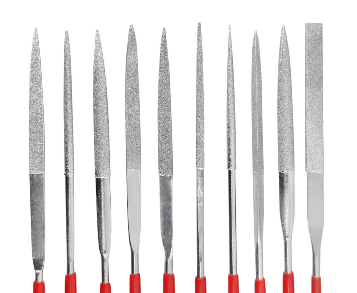 Jewellers Diamond Warding Files Set, 5-1/2'' Overall Length, Exp7-2507