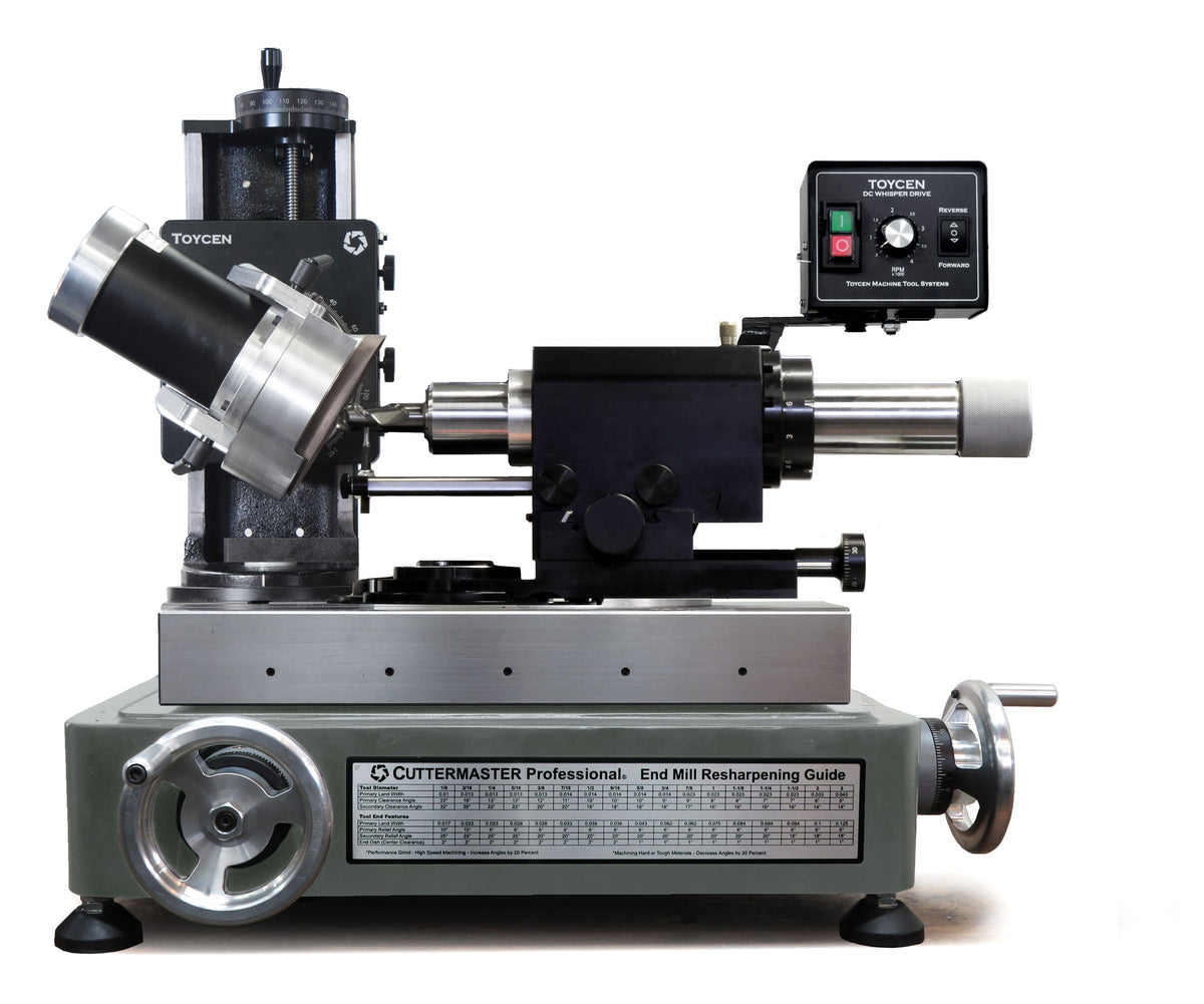 Cuttermasters Journeyman JXTR Toycen Radius Air, Tool and Cutter Grinder, Sharpen Variable Flute end MIlls Radius and Ball End, JXTR & JXTR-N