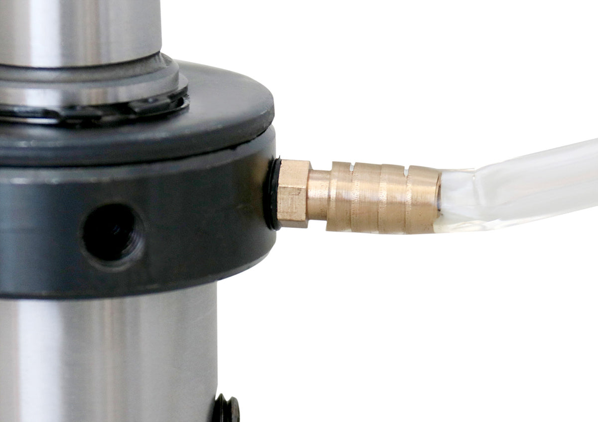Mt3 to 3/4'' Weldon Shank, Annular Cutter Arbor with Coolant System for Drill- Use Annular Cutter on Drill Press, Mc10-0003