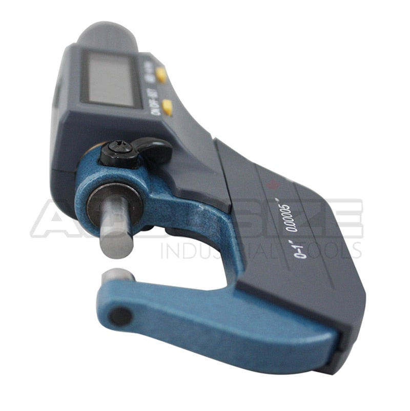 Electronic Digital Outside Mic 0-1"/0-25 mm x0.0005" /0-25mmx0.001mm, with Micrometer Holder, #S907-MD01