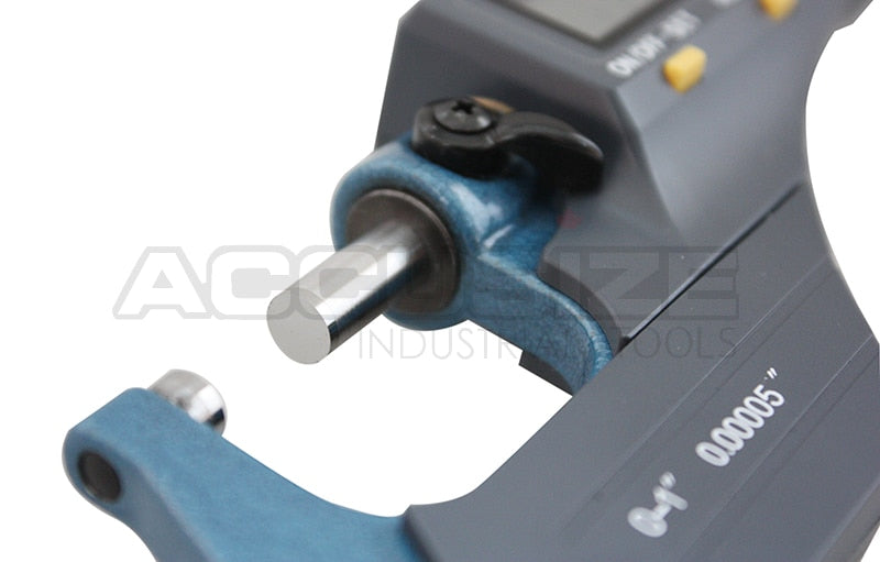 Electronic Digital Outside Mic 0-1"/0-25 mm x0.0005" /0-25mmx0.001mm, with Micrometer Holder, #S907-MD01