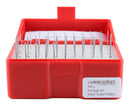 Accusize Industrial Tools 0.011''-0.060'', 50 Pc Steel Plug Pin Gage Set, Plus, Class Zz, P0(+)