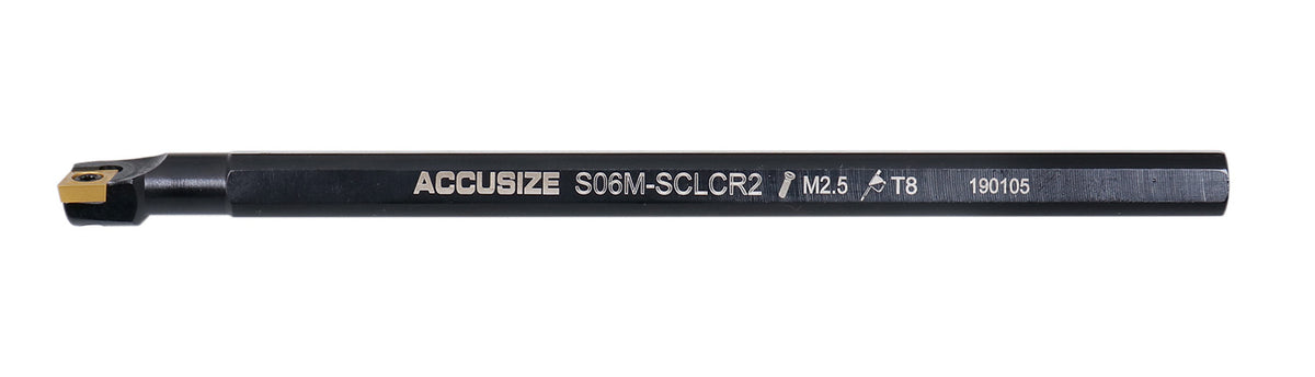 3/8'' by 6'' Rh Sclcr Indexable Boring Bar Tool Holder with Ccmt Insert, P252-S401x10(10 Pcs)