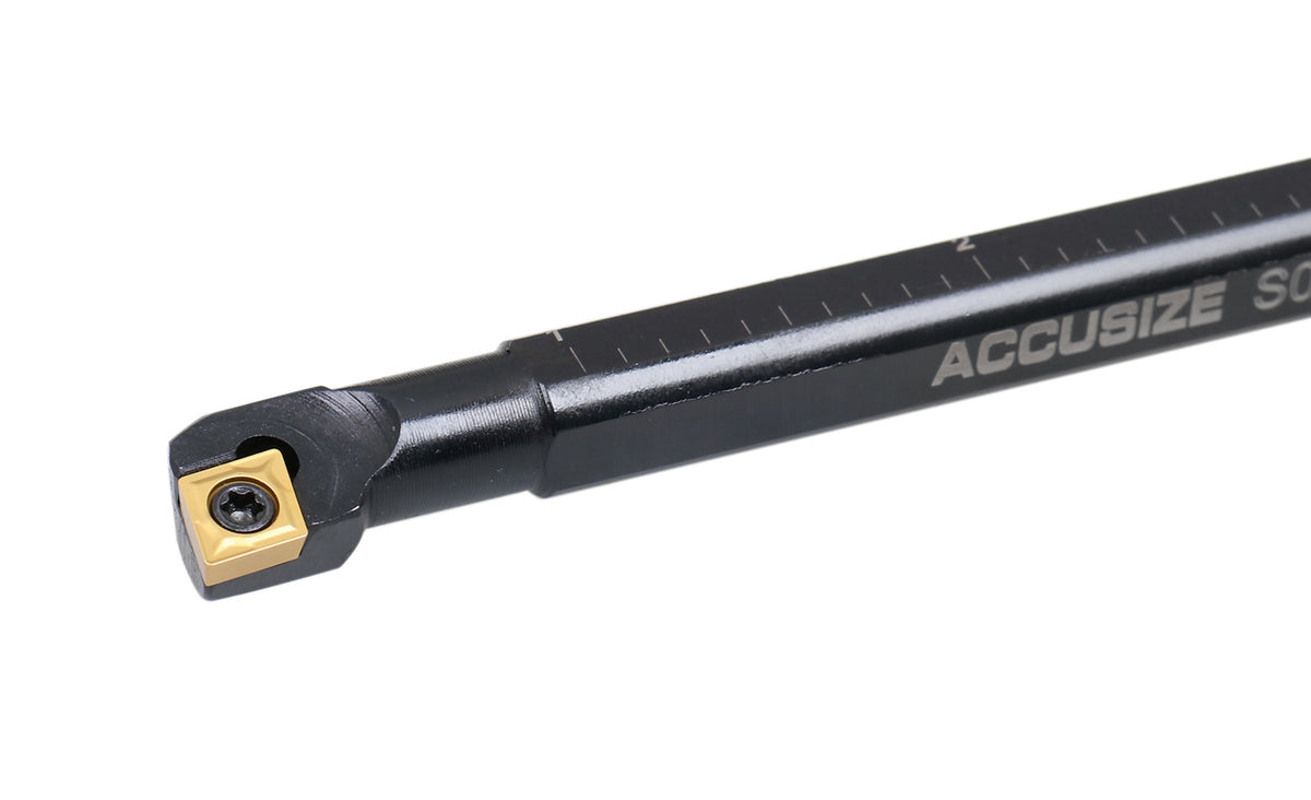 3/8'' by 6'' Rh Sclcr Indexable Boring Bar Tool Holder with Ccmt Insert, P252-S401x10(10 Pcs)