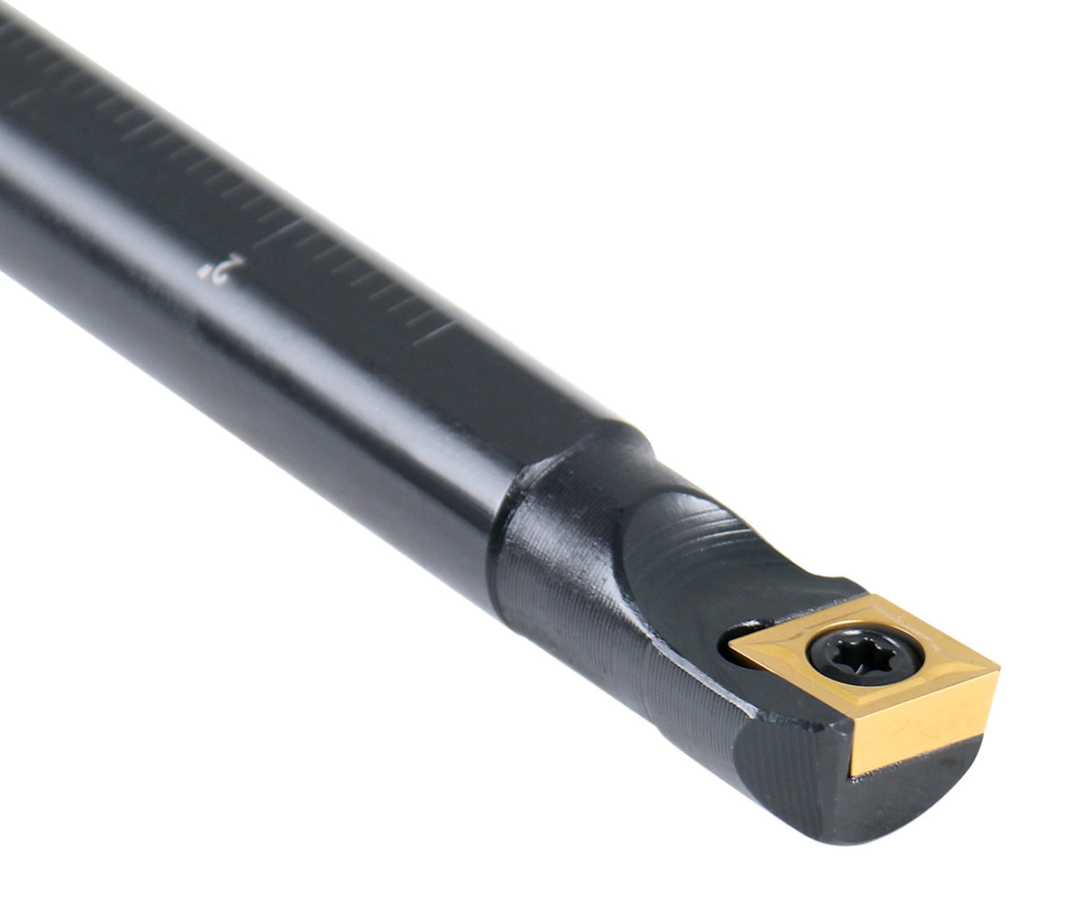 1/2'' x 7'' Overall Length, Rh Sclcr Indexable Boring Bar with Ccmt32.5 Carbide Inserts, P252-S403