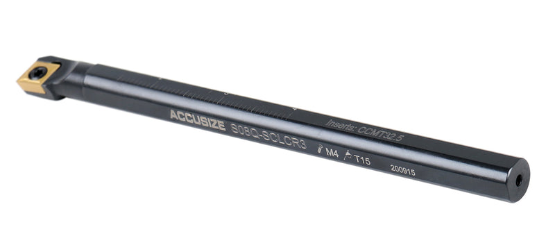 1/2'' x 7'' Overall Length, Rh Sclcr Indexable Boring Bar with Ccmt32.5 Carbide Inserts, P252-S403
