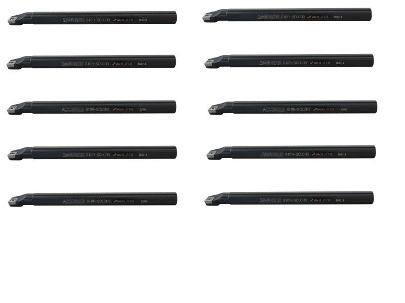P252-S405x10, 10 Pcs 5/8" x 8" RH SCLCR Barre d'alésage indexable avec insert CCMT