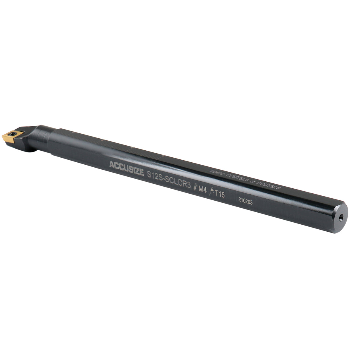 Accusize 3/4" x 10" SCLCR Indexable Boring Bar, CCMT32.5, P252-S407