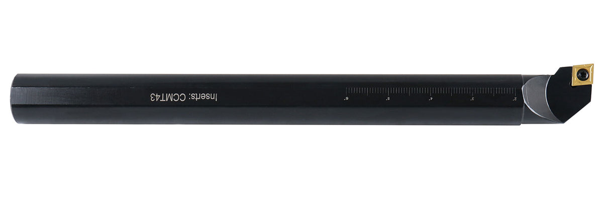 1-1/4'' by 14'' Overall Length, Rh Sclcr Indexable Boring Bar with Ccmt432 Carbide Inserts, P252-S413
