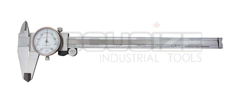 Dial Caliper, Stainless Steel, Inch.