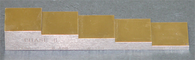 UTG-0500, Phase II UTG-0500 Steel 5-Step Block for Ultrasonic Thickness Gauge