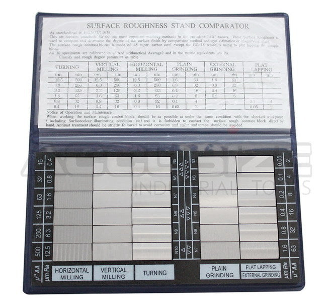 Surface Roughness Comparator Inch/Metric Combo, 3602-0226