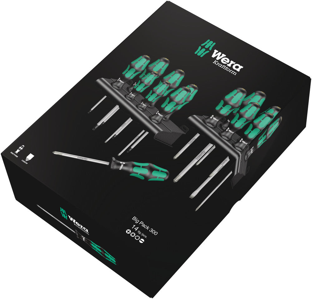 Wera Kraftform Big Pack 300, 14 pieces, SKU #5105630001
