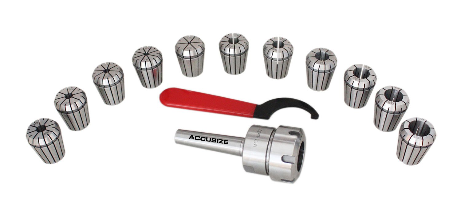 R8, 5C, 3C, ER, MT, OZ Taper Collets & Accessories