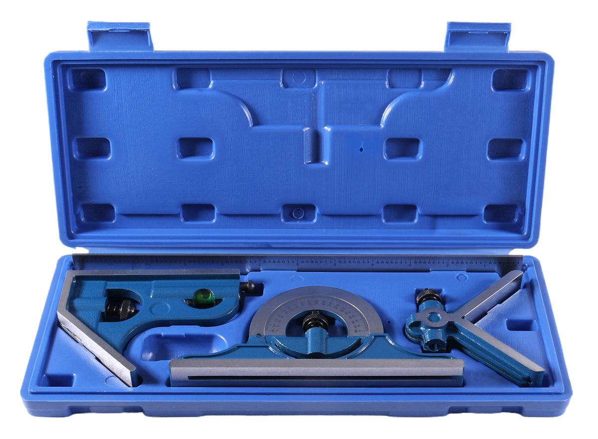 Combination Square Set, 12''/300mm, 4 Pcs/Set, 0000-8108