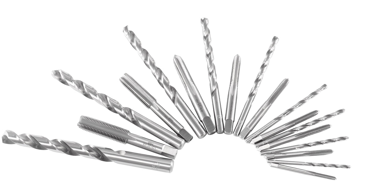 U.N.F. 18 Pc H.S.S. Tap and Drill Set, 0001-0050