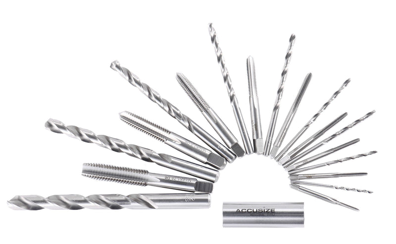 18 Pc Hss Tap and Drill Set, Metric, 0001-0052