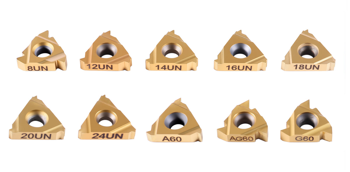 3/4'' Shank Indexable Thread Tool Set, 12Pcs Un External Thread Right, 0028-0283