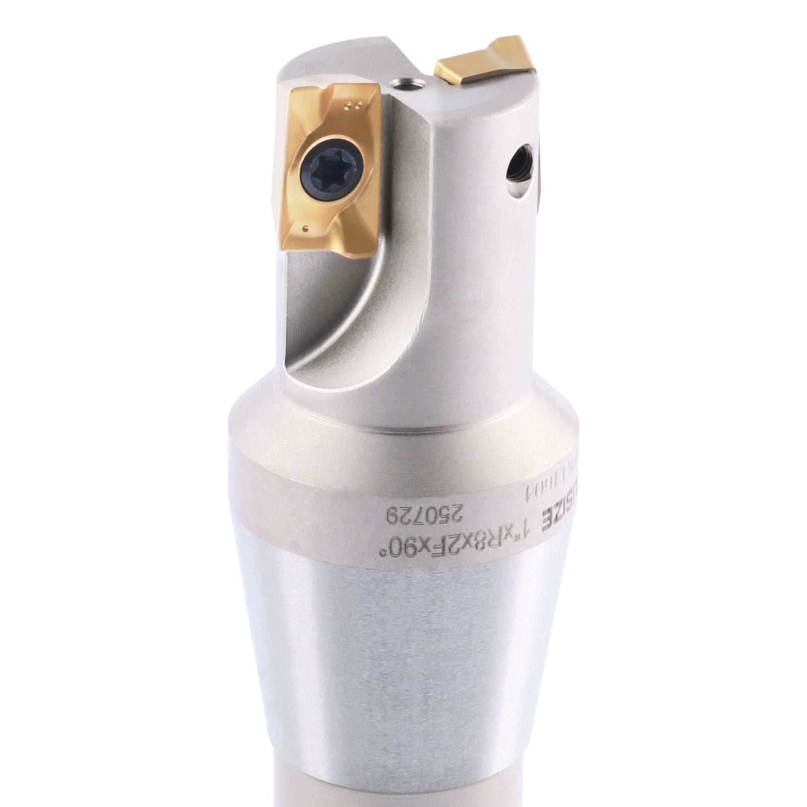 90 Degree R8 Shank Indexable End Mills with APKT1604 Carbide Inserts