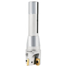 1-1/2'' Diameter by 6-1/8'' Oal 90 Degree R8 Shank Indexable End Mill with 4 Apkt1604 Carbide Inserts, 0028-6905