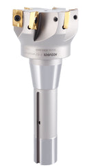 2-1/2'' Cutting Diameter by 6-1/8'' Oal 90 Degree R8 Shank Indexable End Mill with 6 Apkt1604 Carbide Inserts, 0028-6907