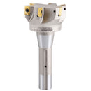 3 inch Cutting Diameter x 6-1/4'' Oal 90 Degree R8 Shank Indexable End Mill with 6 Apkt1604 Carbide Inserts, 0028-6908