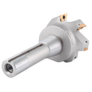 3 inch Cutting Diameter x 6-1/4'' Oal 90 Degree R8 Shank Indexable End Mill with 6 Apkt1604 Carbide Inserts, 0028-6908
