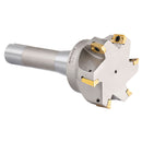 3 inch Cutting Diameter x 6-1/4'' Oal 90 Degree R8 Shank Indexable End Mill with 6 Apkt1604 Carbide Inserts, 0028-6908