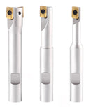 3 Pc 90 Degree Indexable End Mill Set with Apkt11t3 Inserts, Cutter Diameter Includes 3/8'', 1/2'' and 5/8'', 0028-8308