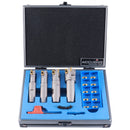 4 Pc 90 Deg Indexable End Mill Set with Apkt11t3 Inserts, Cutter Diameter Includes 1/2'', 5/8'', 3/4'' and 1'', 0028-8416