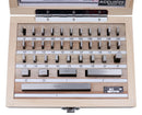 36 Pc Steel Gage Block Set, Grade As-2 Asme B89.1.9-2002, with Mfg Certificate, 0036-6001