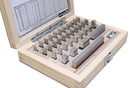 36 Pc Steel Gage Block Set, Grade As-2 Asme B89.1.9-2002, with Mfg Certificate, 0036-6001