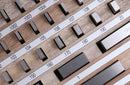 36 Pc Steel Gage Block Set, Grade As-2 Asme B89.1.9-2002, with Mfg Certificate, 0036-6001
