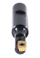 - 3/8'' 90 Deg Square Shoulder Indexable End Mill with 3'' Overall Length, Apkt11t3 Carbide Inserts, 1 Flute, 0056-0912