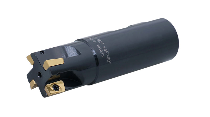 90 Degree Square Shoulder Indexable End Mill w/ Carbide APKT Inserts
